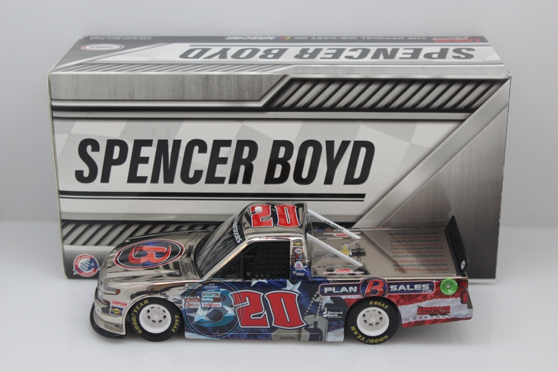NASCAR 2020 SPENCER BOYD #20 PLAN B SALES VETERAN/'S DAY 1//24 TRUCK